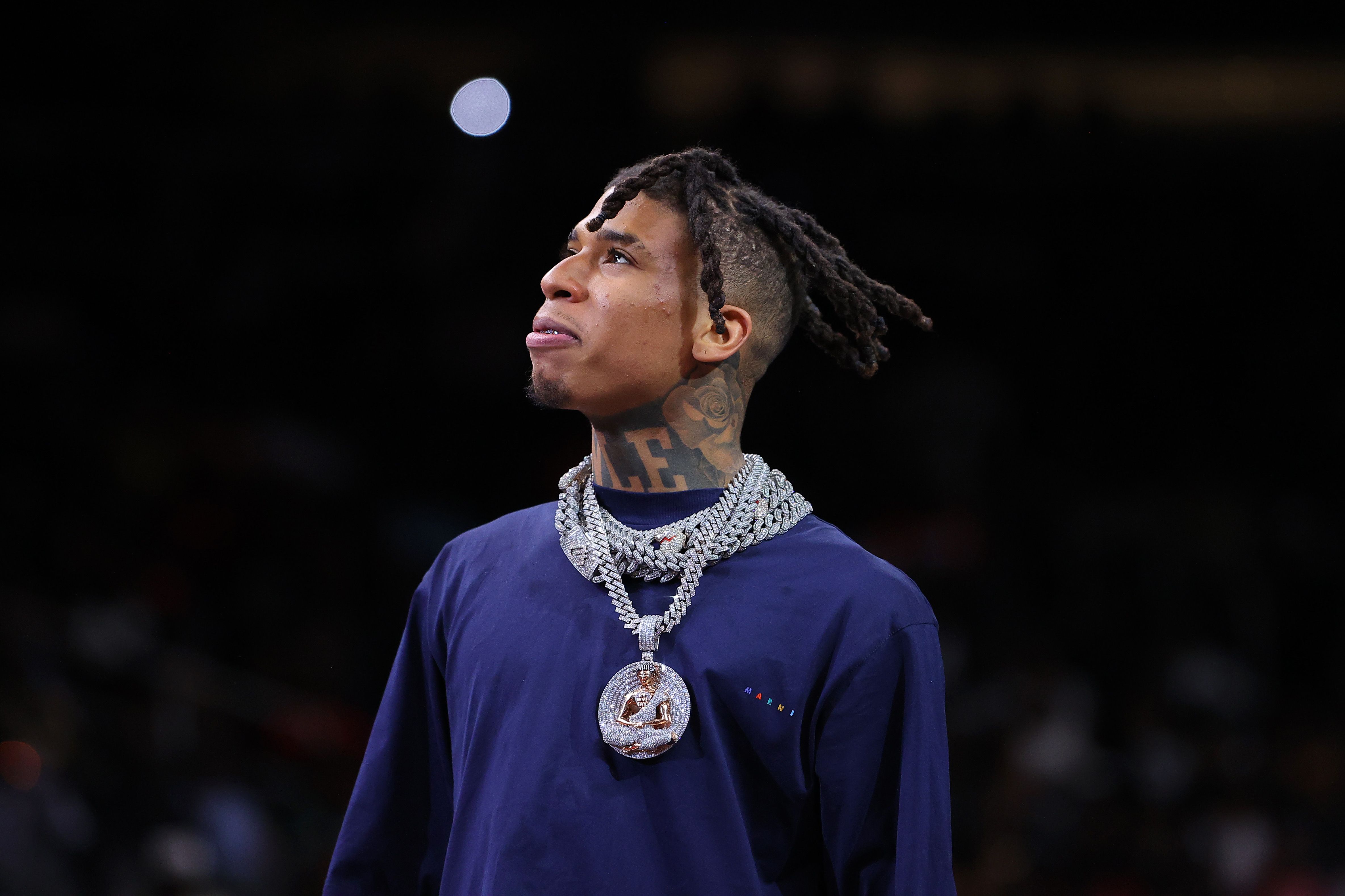NLE Choppa Claims He's The First Rapper To Walk An NBA Team Out Of The ...