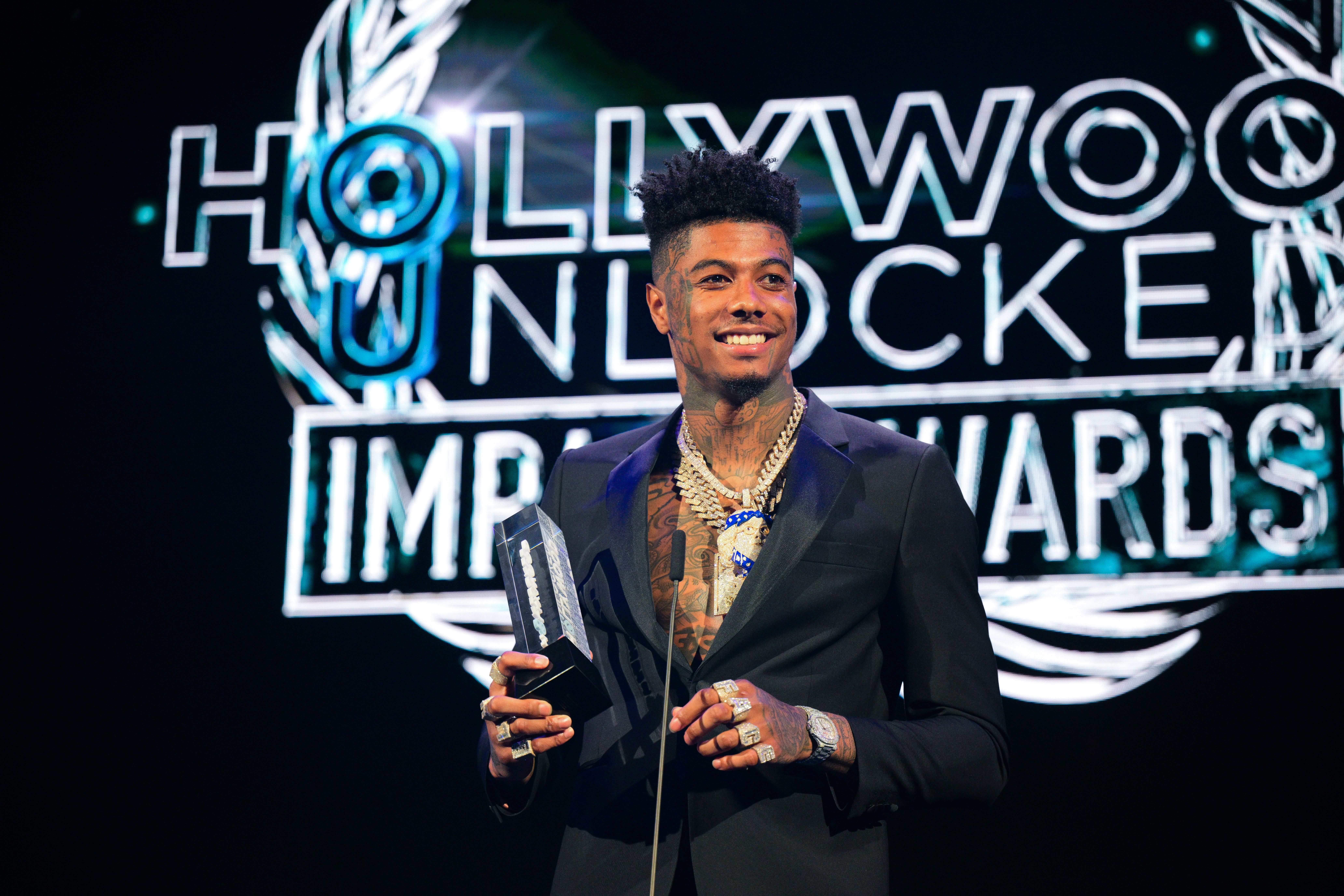 Blueface Hit With Investigation Over Jaidyn Alexis Fan Incident
