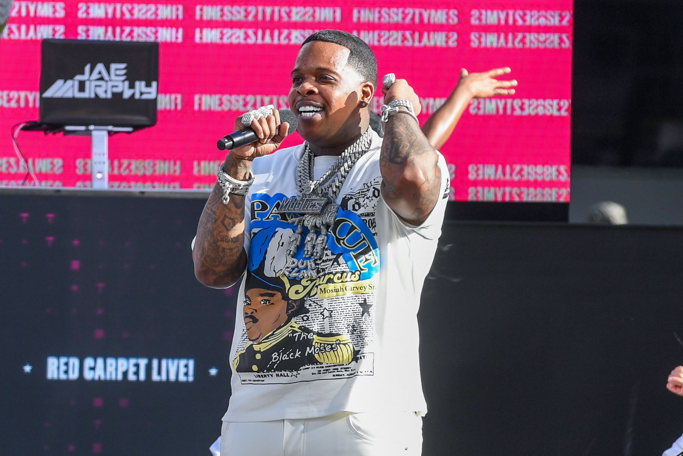 Finese2tymes Rapper Finesse2tymes Almost Swings On A Fan During Performance: Watch