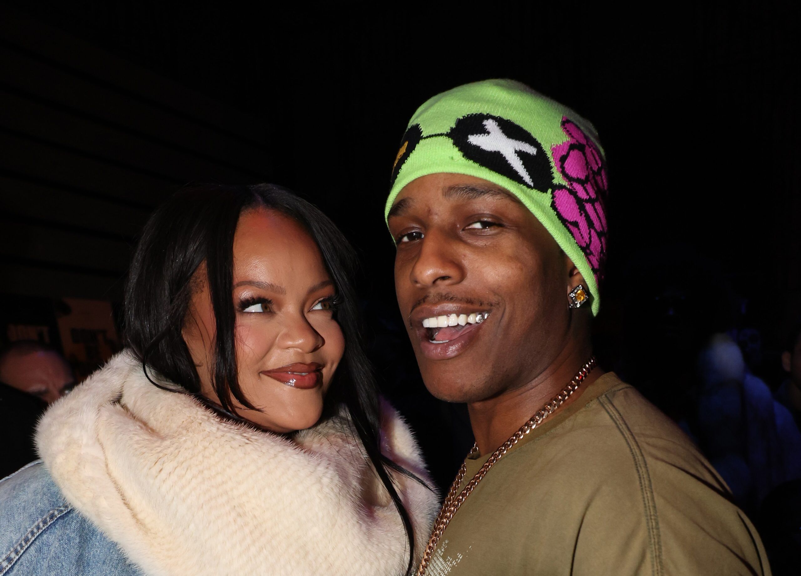 Rihanna Supports A$AP Rocky At AWGE NYFW Show