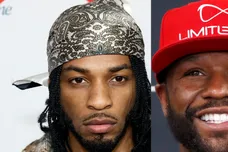 Collage of Armani White &amp; Floyd Mayweather Jr.