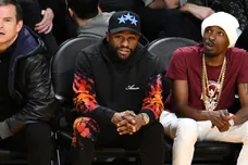 Celebrities At The Los Angeles Lakers Game