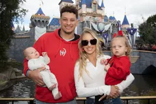 Patrick Mahomes Celebrates Super Bowl LVII Win with Family Visit to Disneyland Park
