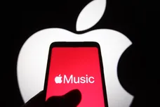 In this photo illustration, Apple Music app seen displayed