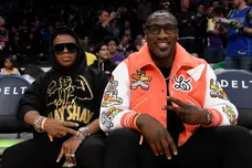 Celebrities At The Los Angeles Lakers Game