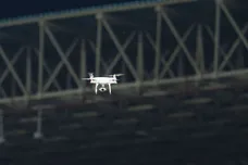 10/07/18 CHAMPIONS LEAGUE FIRST ROUND QUALIFIER.FC ALASHKERT v CELTIC (0-3).YEREVAN - ARMENIA.A drone flies above the pitch at full time