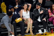 Celebrities At The Los Angeles Lakers Game