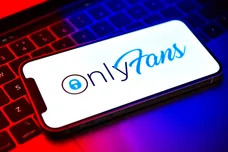 In this photo illustration, an OnlyFans logo seen displayed