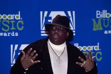 Notorious B.I.G. AKA Biggie Smalls Receives Billboard Music Award.