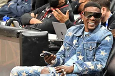 Celebrities Attend Brooklyn Nets v Atlanta Hawks