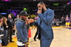 Celebrities At The Los Angeles Lakers Game