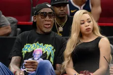 Celebrities Attend Denver Nuggets v Houston Rockets