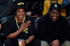 Celebrities At The Los Angeles Lakers Game