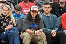 Celebrities Attend Boston Celtics v Atlanta Hawks