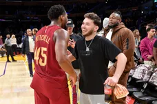 Celebrities At The Los Angeles Lakers Game