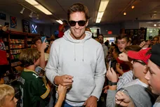 Fanatics and Topps 'Hobby Rip Night' Event with Michael Rubin, Tom Brady, Kevin Hart and Travis Scott