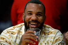 Rapper The Game Attends Portland Trail Blazers v Los Angeles Lakers Pre-season Basketball Game
