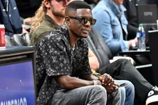 Celebrities Attend Minnesota Timberwolves v Atlanta Hawks
