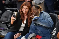 Celebrities At The Los Angeles Lakers Game