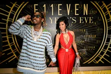 Cardi B And Offset Celebrate New Year's Eve 2023 At E11EVEN Miami