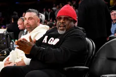 Celebrities At The Los Angeles Lakers Game