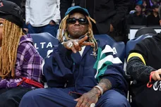 Celebrities At The Los Angeles Lakers Game