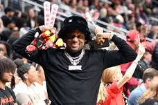 Celebrities Attend Toronto Raptors v Atlanta Hawks