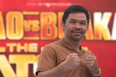 Manny Pacquiao, a Filipino boxer poses for a photo to the