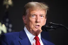 Former President Trump Holds A Campaign Rally In Grand Rapids, Michigan