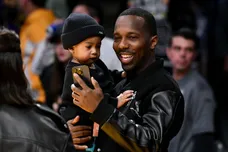 Celebrities At The Los Angeles Lakers Game
