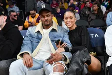 Celebrities At The Los Angeles Lakers Game