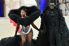 The 2023 Met Gala Celebrating "Karl Lagerfeld: A Line Of Beauty" - Street Sightings