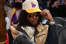 Celebrities At The Los Angeles Lakers Game