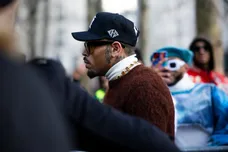 Celebrity Sightings - Paris Fashion Week - Menswear Fall/Winter 2024/2025 - Day Three