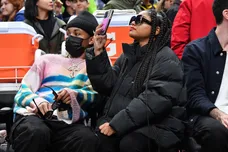 Celebrities At The Los Angeles Clippers Game