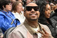 Celebrities Attend Detroit Pistons v Atlanta Hawks