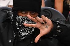 Celebrities Attend Portland Trail Blazers v Atlanta Hawks