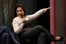 VIPs Visit "Real Women Have Curves" On Broadway