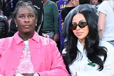 Celebrities At The Los Angeles Lakers Game