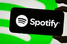 Spotify logo displayed on smartphone screen