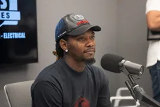 Offset Visits The Ferrari And BT Show On 96.1 The Beat