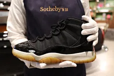 Michael Jordan Signed 'Player Sample' Deadstock Air Jordan 11 'Space Jam' Sneakers Offered In Sotheby's Online Auction