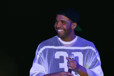 Feb 1, 2014; New  York, NY, USA; Recording artist/rapper Drake performs during the Revolt Party at the Time Warner Cable