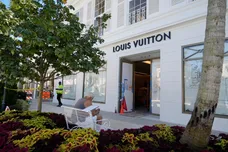 Work continues on the new Louis Vuitton location at 222 Worth Avenue October 13, 2025 in Palm Beach.
