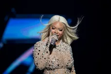 Latto performs before Lizzo at Bridgestone Arena  in Nashville , Tenn., Sunday, Oct. 23, 2022.Nh56793