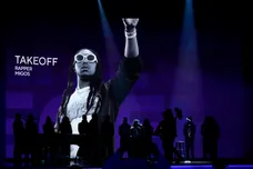 Feb 5, 2023; Los Angeles, CA, USA; Quavo &amp; Maverick City Music perform    Without You    as a tribute to Takeoff during the