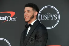 Jul 10, 2019; Los Angeles, CA, USA; New Orleans Pelicans player Lonzo Ball arrives on the red carpet at Microsoft Theatre.
