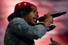Lil Baby performs at the Bridgestone Arena Saturday night, Sept. 9, 2023.