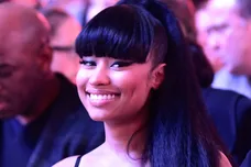 February 15, 2015; New York, NY, USA; Recording artist Nicki Minaj during the second half of the 2015 NBA All-Star Game at