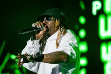 Rapper Lil Wayne performs at Wells Fargo Arena, Thursday, April 11, 2024 in Des Moines, Iowa.